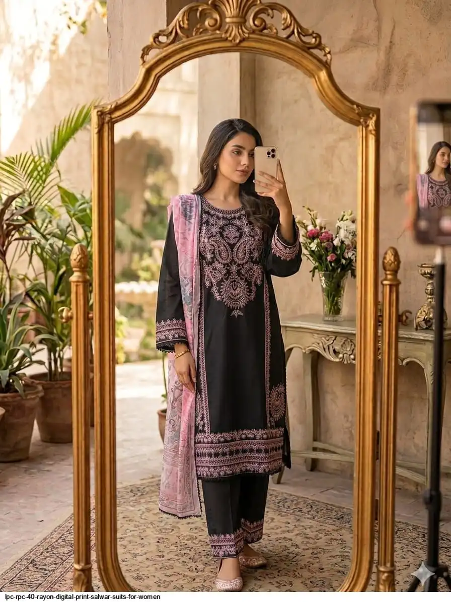 LPC RPC 40 RAYON DIGITAL PRINT SALWAR SUITS FOR WOMEN 1