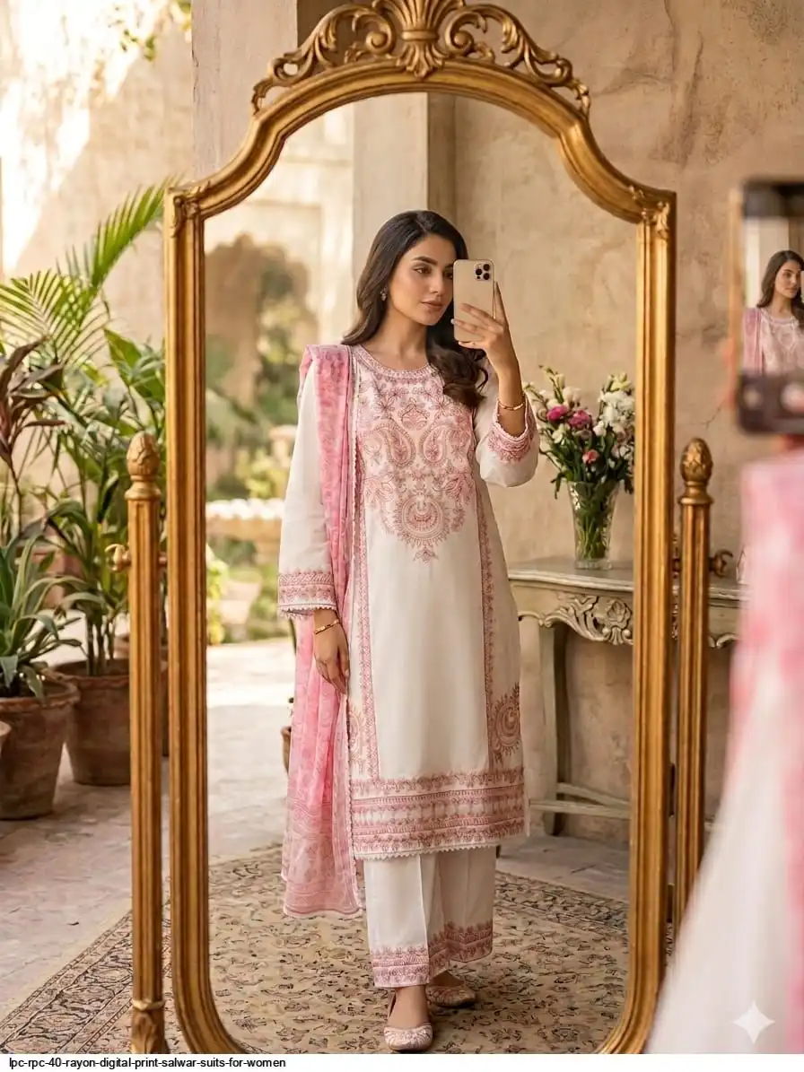 LPC RPC 40 RAYON DIGITAL PRINT SALWAR SUITS FOR WOMEN 2