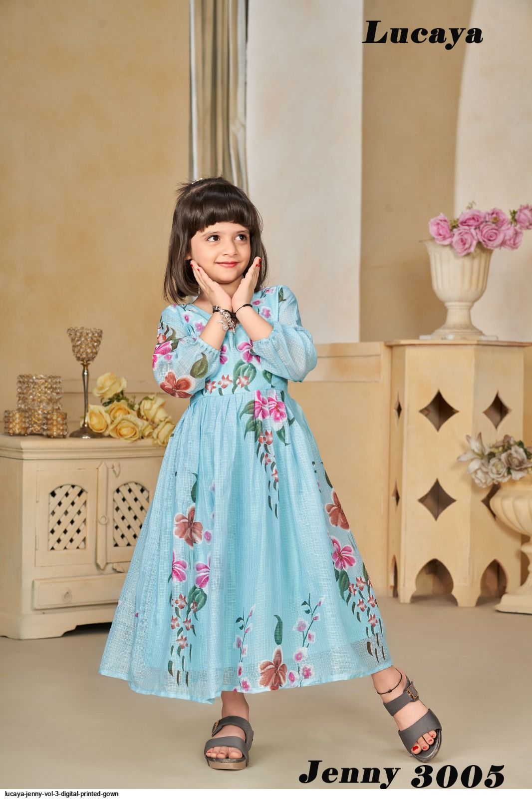 LUCAYA JENNY VOL 3 DIGITAL PRINTED GOWN 3005