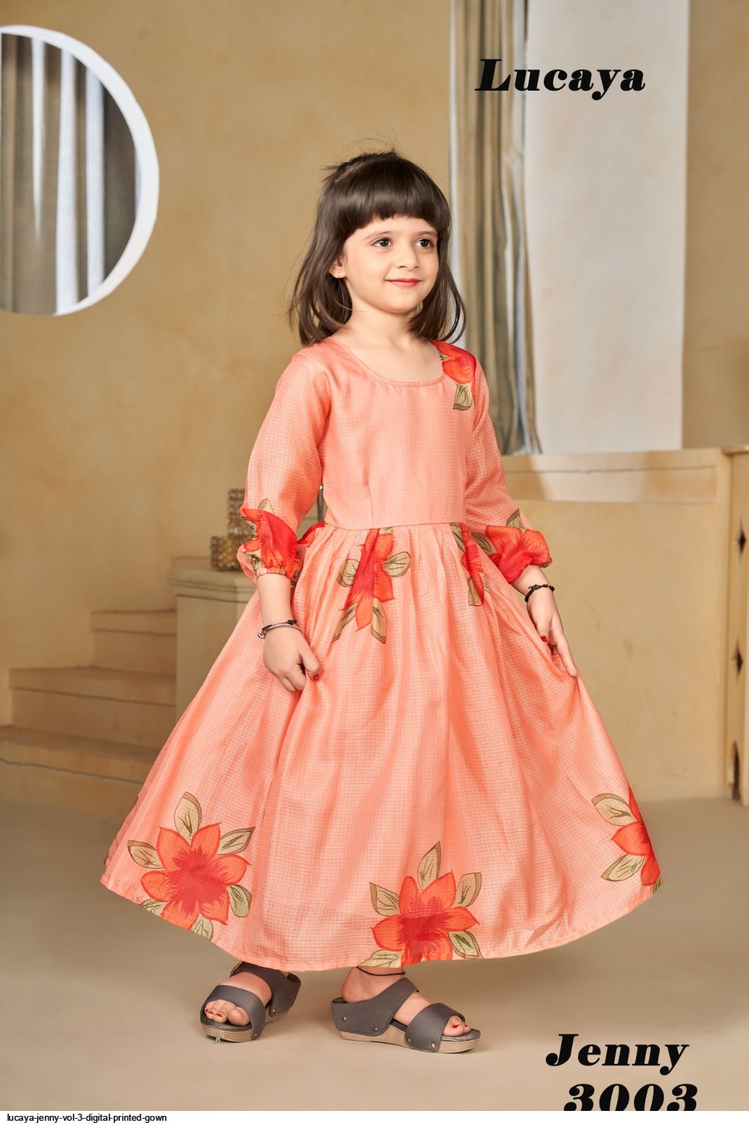 LUCAYA JENNY VOL 3 DIGITAL PRINTED GOWN 3003