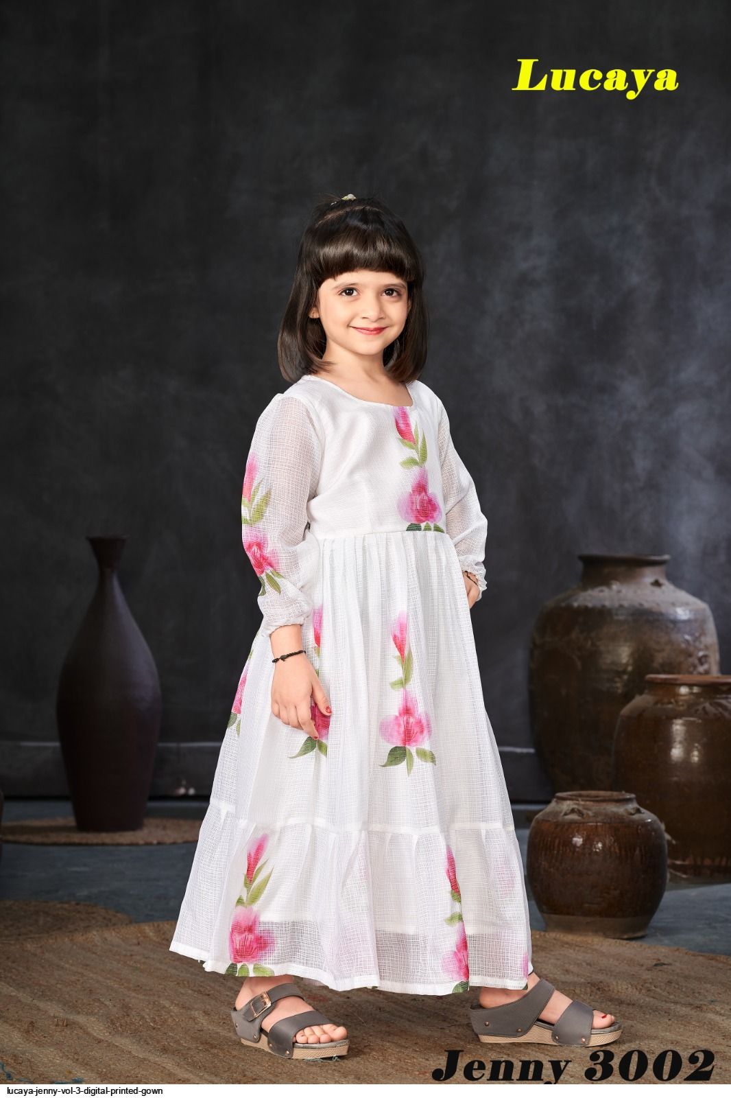 LUCAYA JENNY VOL 3 DIGITAL PRINTED GOWN 3002