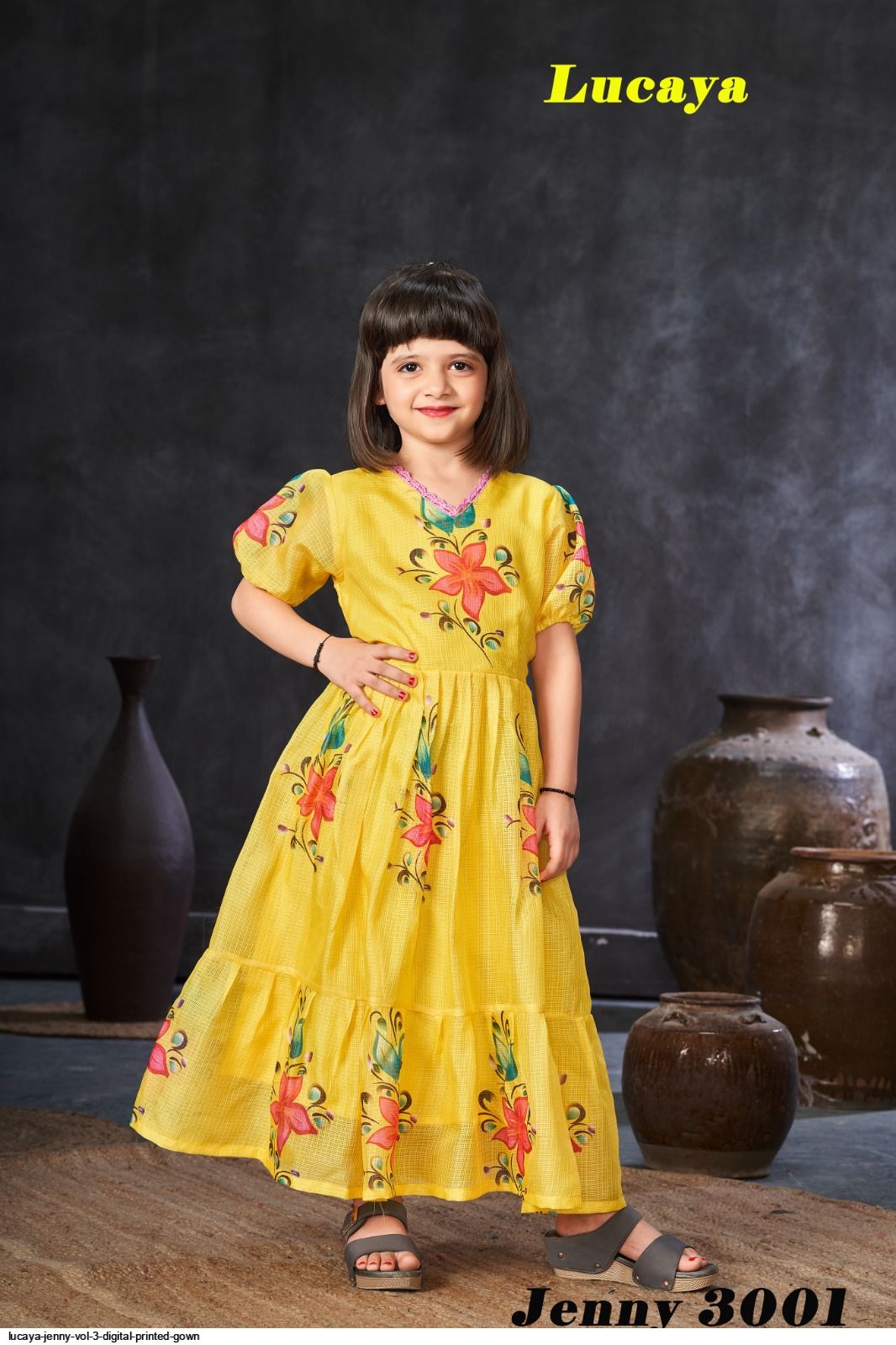 LUCAYA JENNY VOL 3 DIGITAL PRINTED GOWN 3001