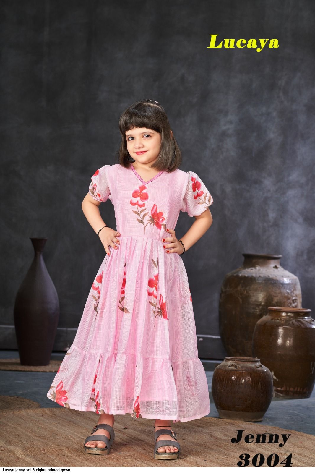 LUCAYA JENNY VOL 3 DIGITAL PRINTED GOWN 3004