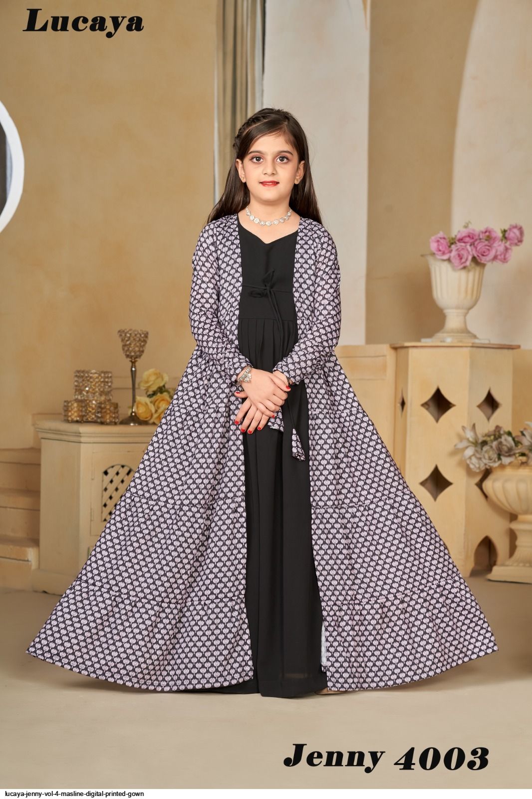 LUCAYA JENNY VOL 4 MASLINE DIGITAL PRINTED GOWN 4003