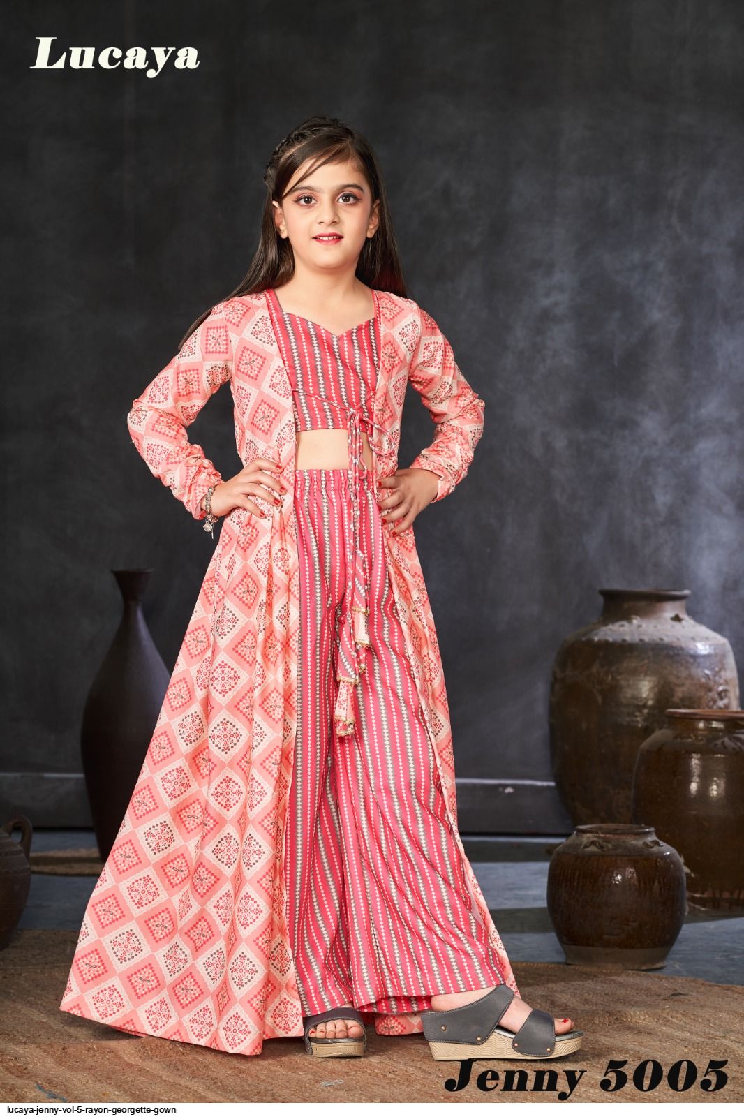 LUCAYA JENNY VOL 5 RAYON GEORGETTE GOWN 5005