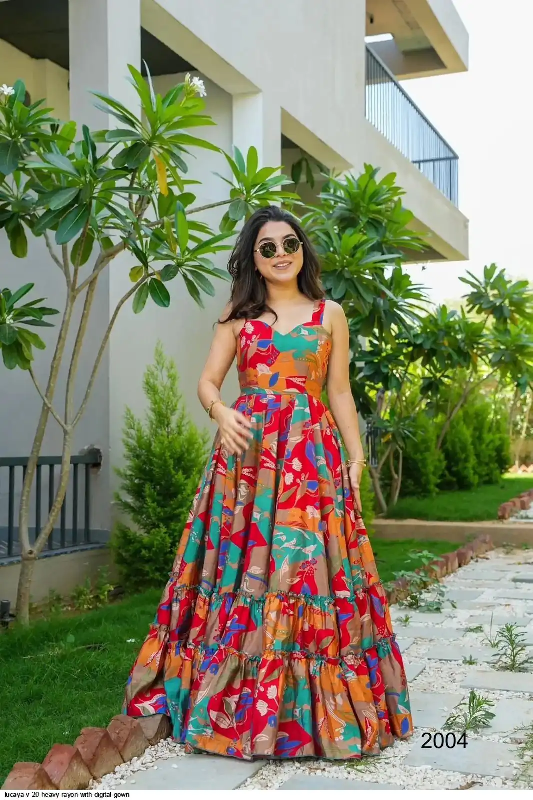 LUCAYA V 20 HEAVY RAYON WITH DIGITAL GOWN 4