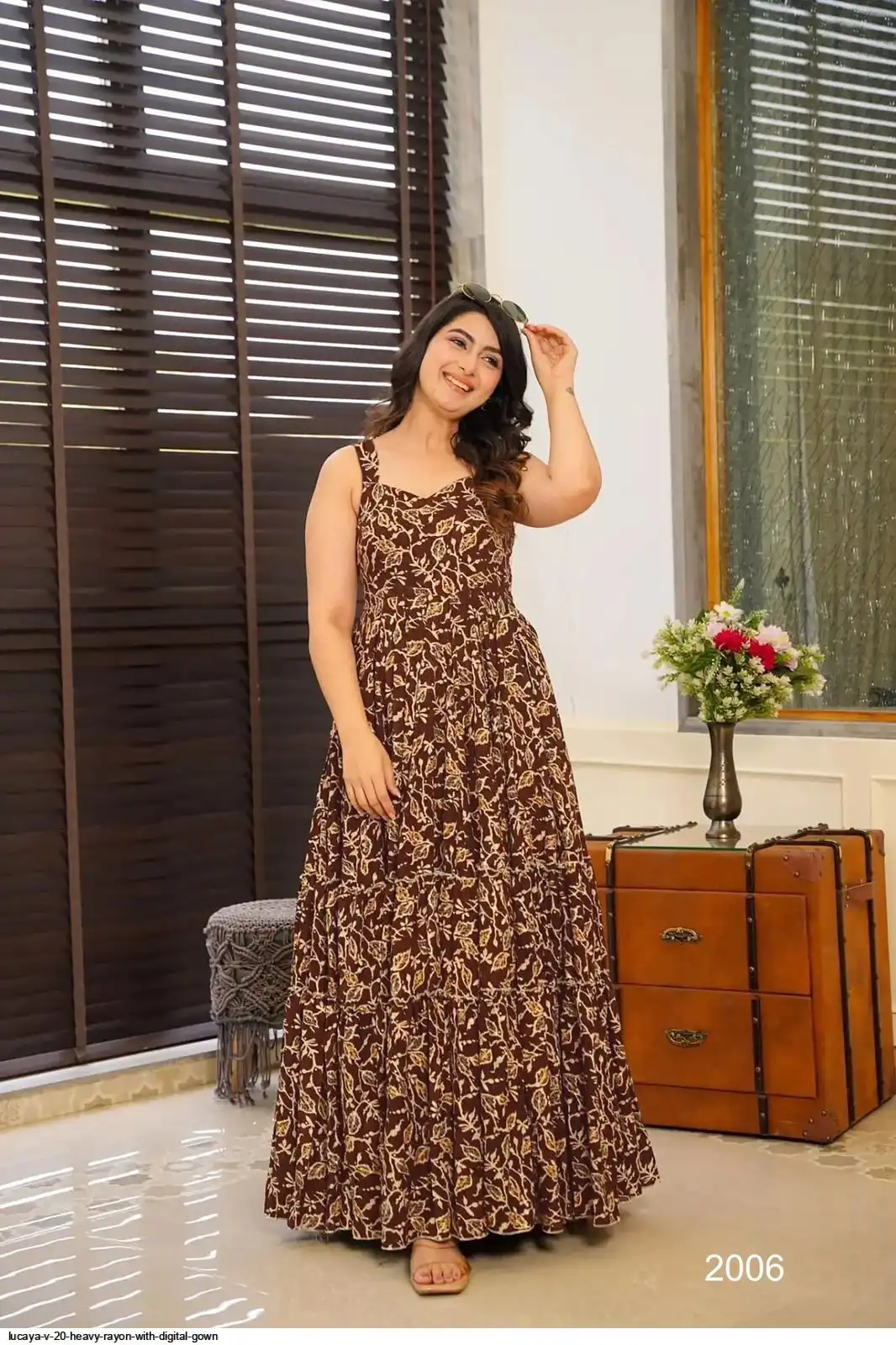 LUCAYA V 20 HEAVY RAYON WITH DIGITAL GOWN 6