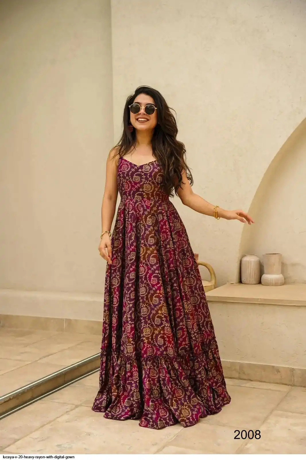LUCAYA V 20 HEAVY RAYON WITH DIGITAL GOWN 8