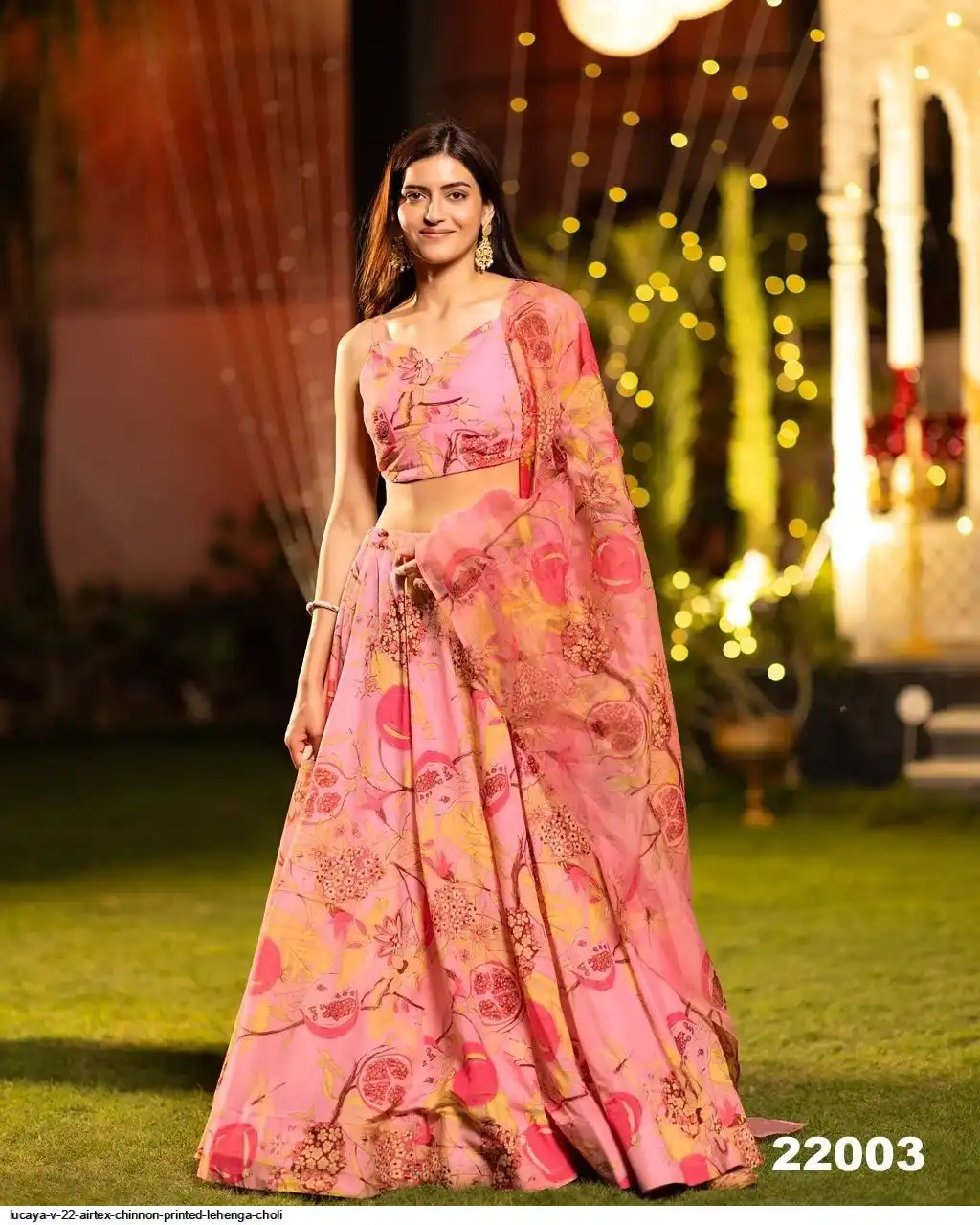 LUCAYA V 22 AIRTEX CHINNON PRINTED LEHENGA CHOLI 22003