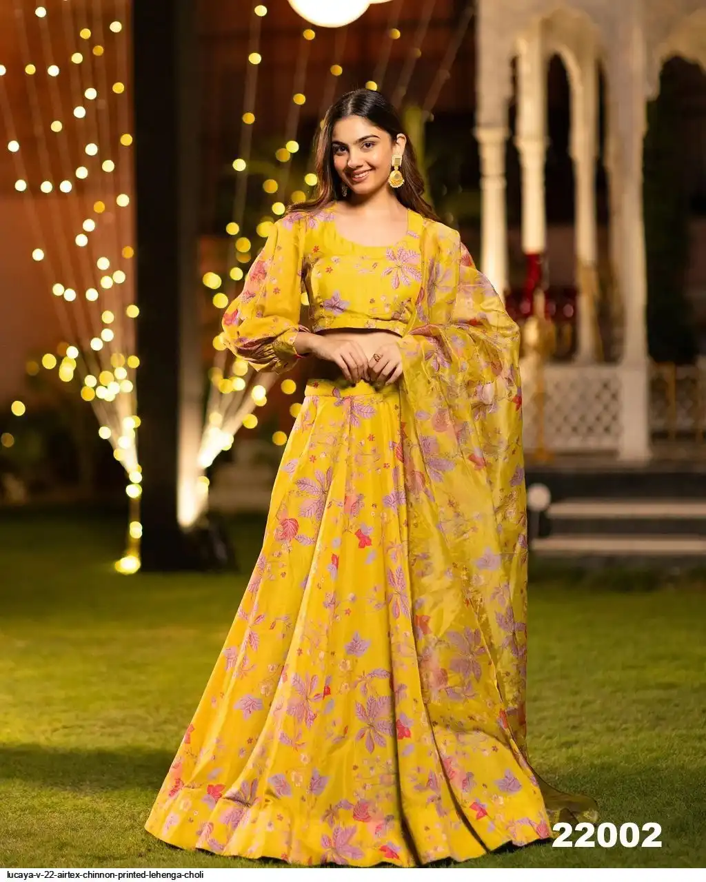 LUCAYA V 22 AIRTEX CHINNON PRINTED LEHENGA CHOLI 22002