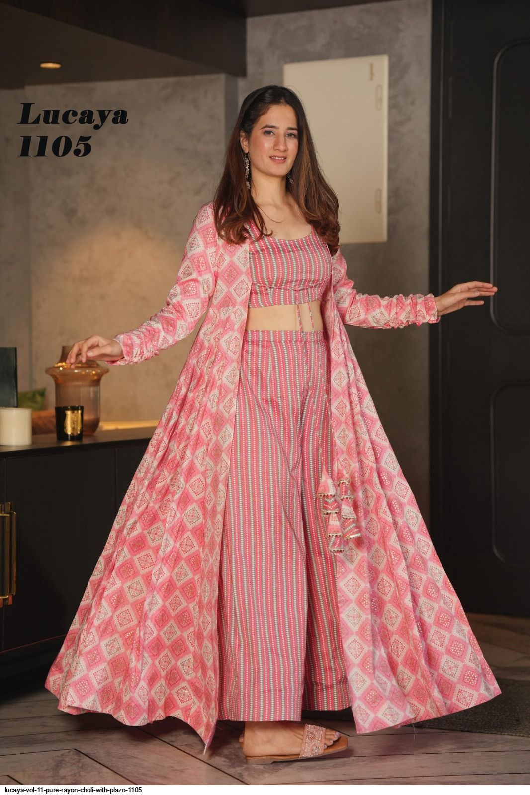 Saara Ali Khan Stylish Jacket Lehenga Choli