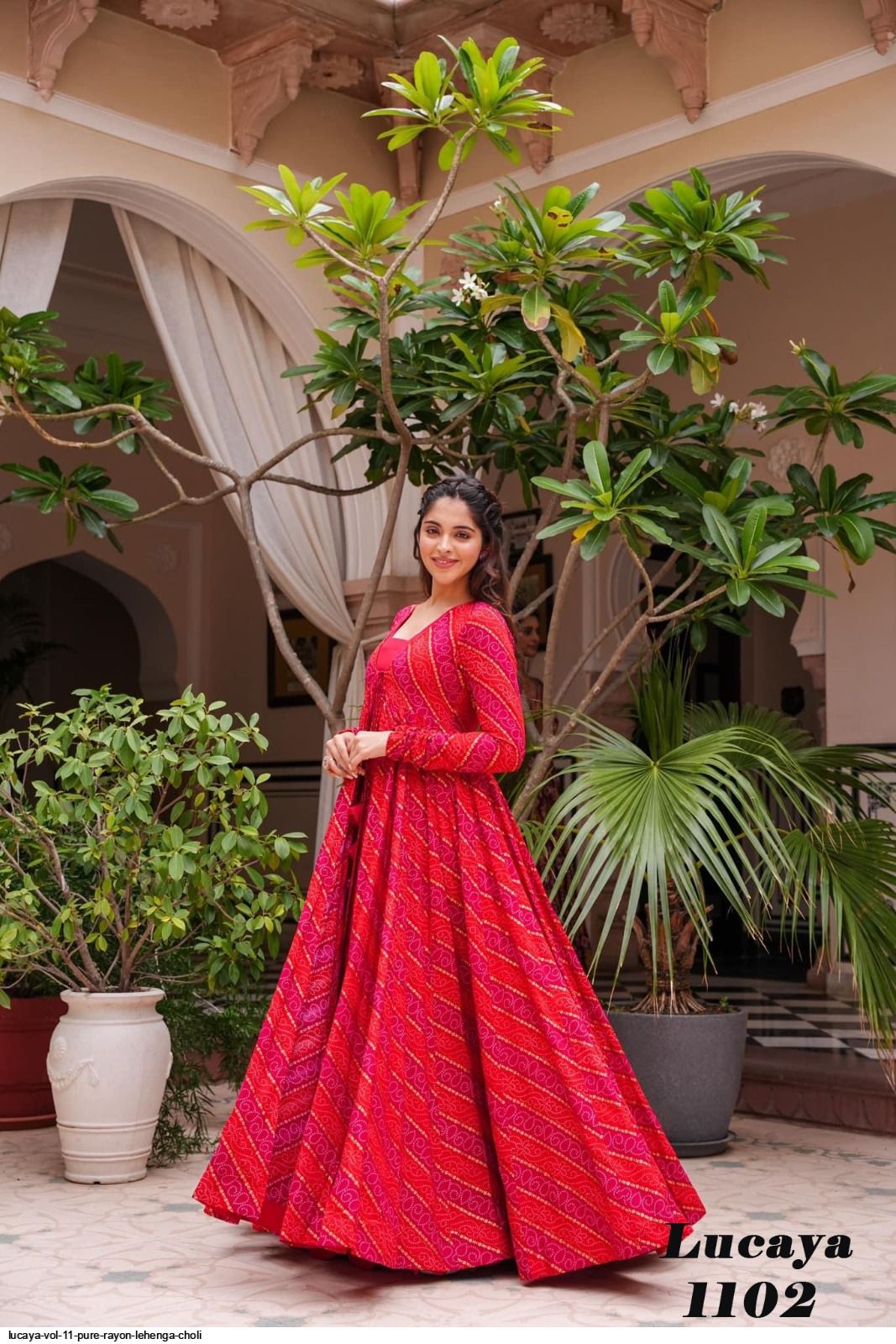 LUCAYA VOL 11 PURE RAYON LEHENGA CHOLI 1102