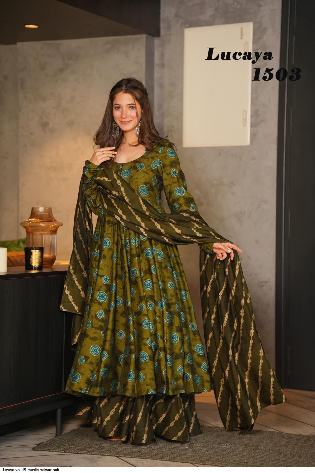 LUCAYA VOL 15 MASLIN SALWAR SUIT 1503