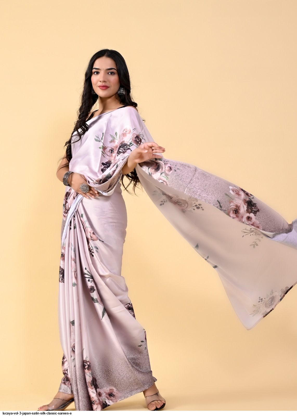 Rajtex Kavanya Silk Party Wear Japanese Satin Crape Saree Collection at  Wholesale Price - The Ethnic World