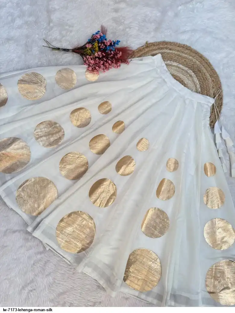 LW 7173 LEHENGA ROMAN SILK 3