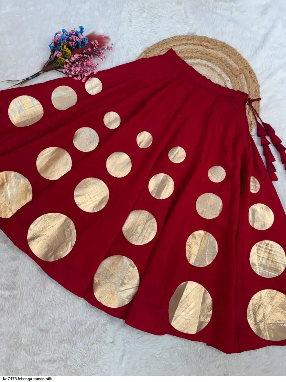LW 7173 LEHENGA ROMAN SILK 6