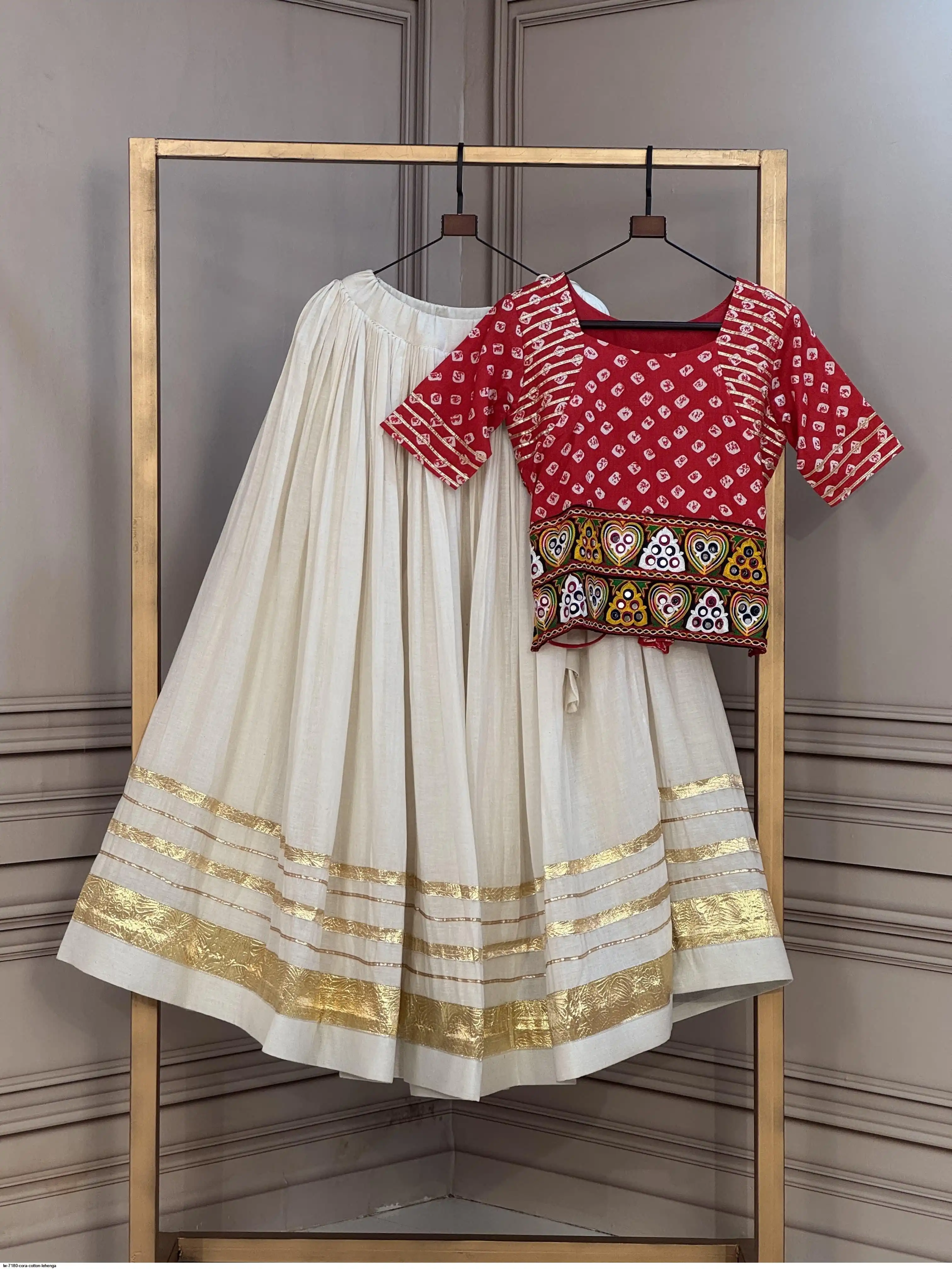 LW 7180 CORA COTTON LEHENGA 2