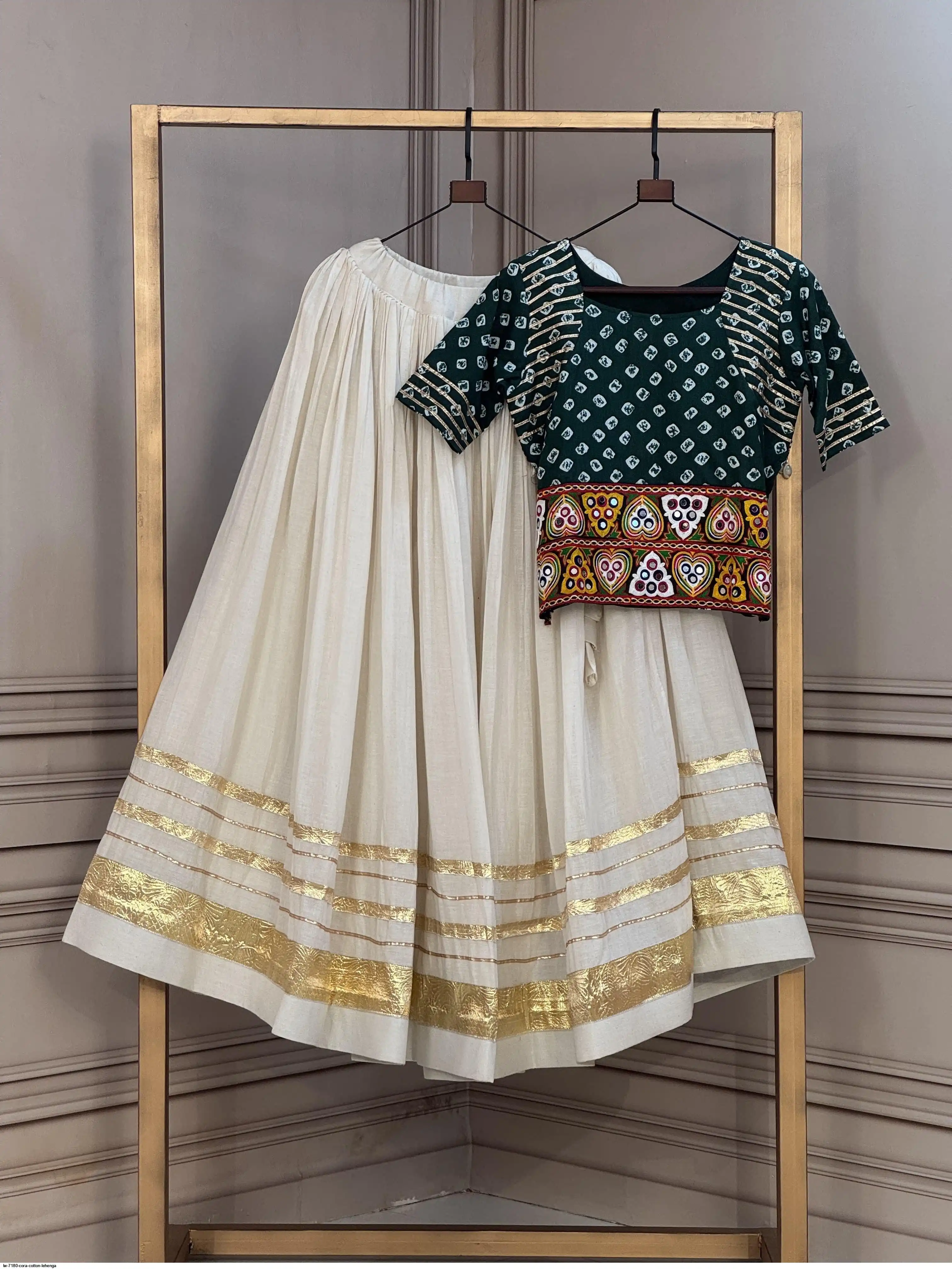 LW 7180 CORA COTTON LEHENGA 1