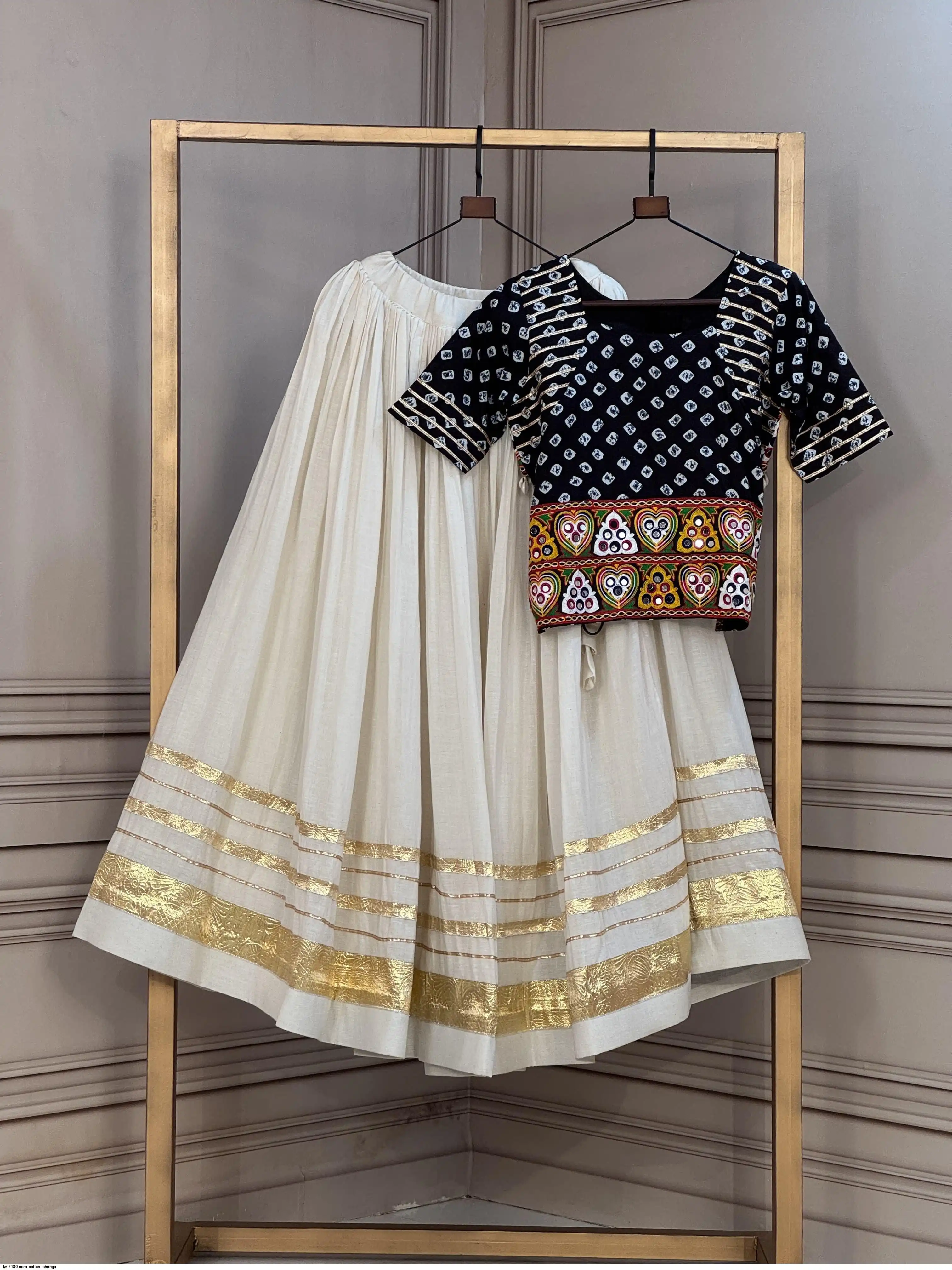 LW 7180 CORA COTTON LEHENGA 4