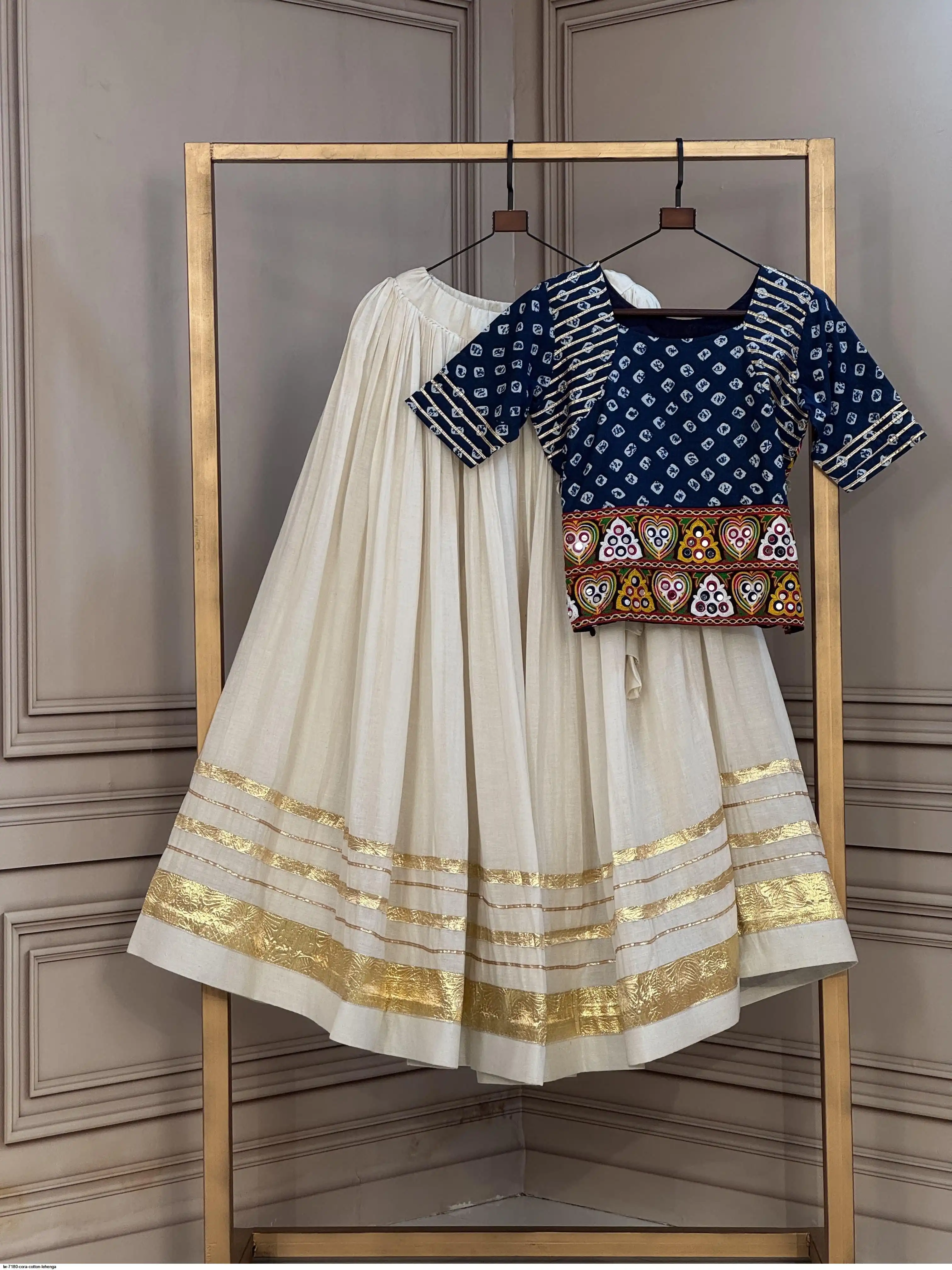 LW 7180 CORA COTTON LEHENGA 3
