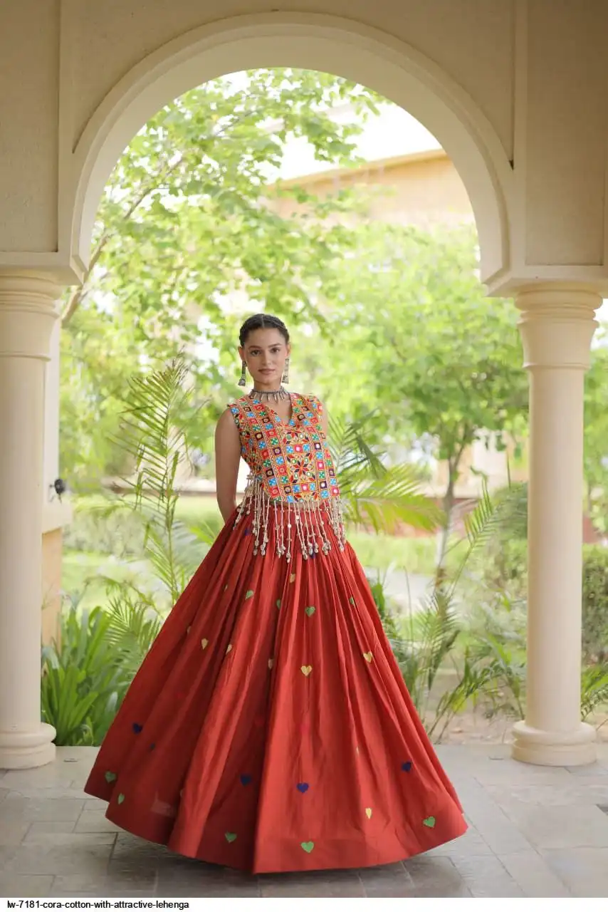 LW 7181 CORA COTTON WITH ATTRACTIVE LEHENGA 4