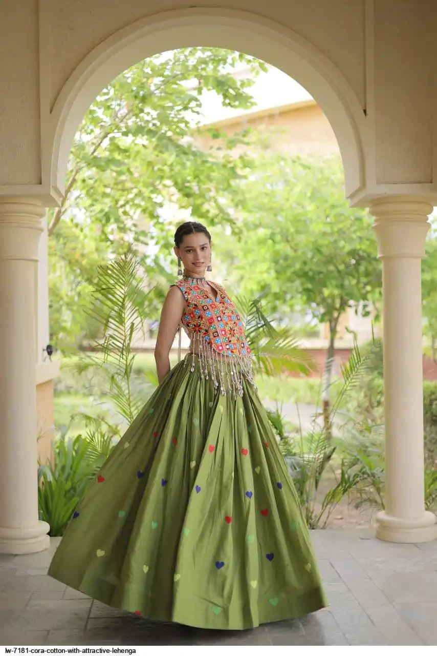 LW 7181 CORA COTTON WITH ATTRACTIVE LEHENGA 5