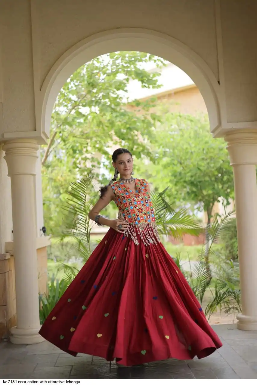 LW 7181 CORA COTTON WITH ATTRACTIVE LEHENGA 6