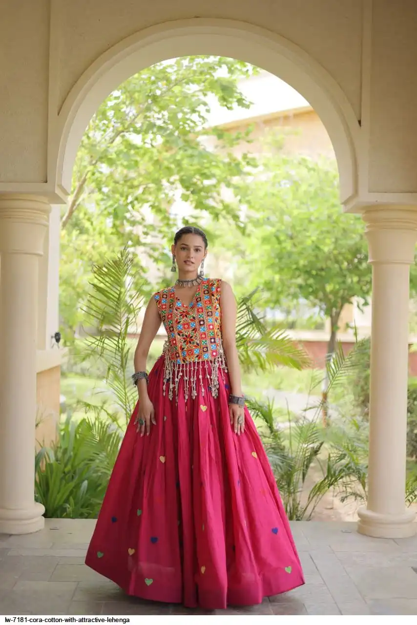 LW 7181 CORA COTTON WITH ATTRACTIVE LEHENGA 7