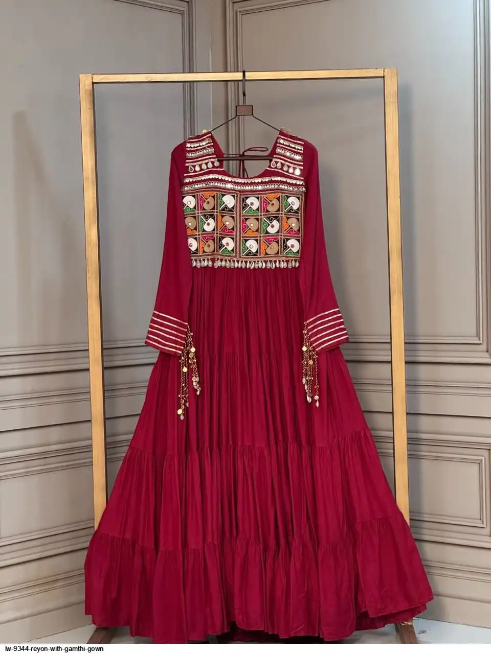 LW 9344 REYON WITH GAMTHI GOWN 1