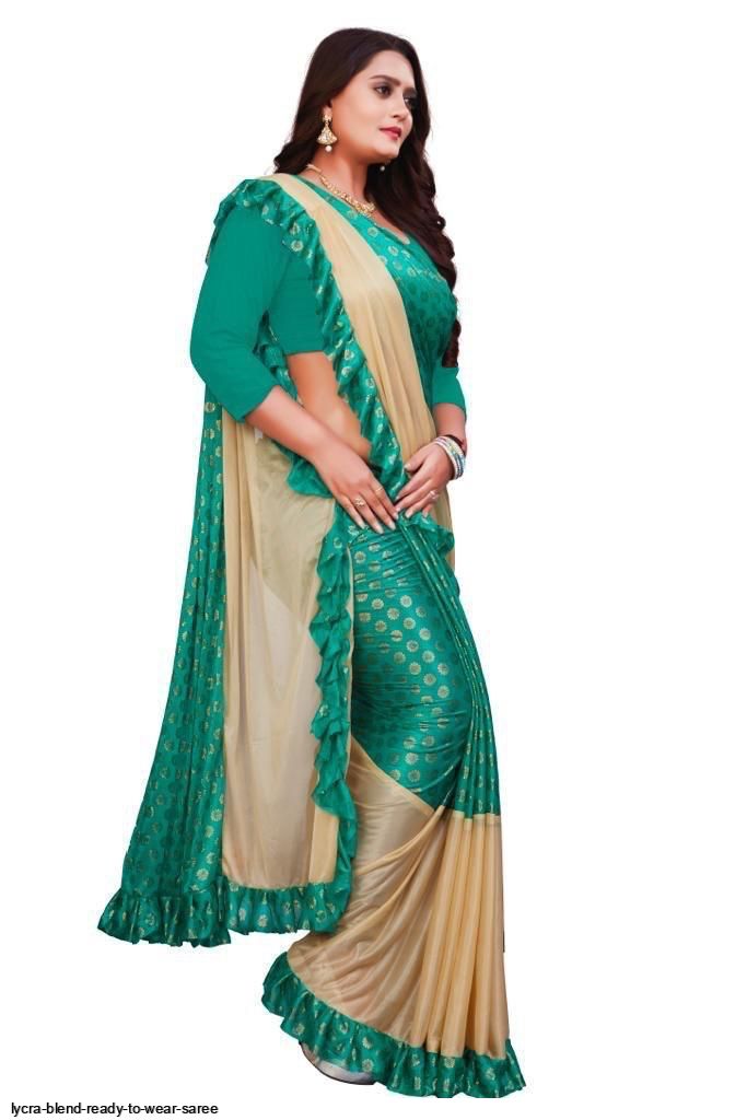 Lycra Blend Ready To Wear Saree