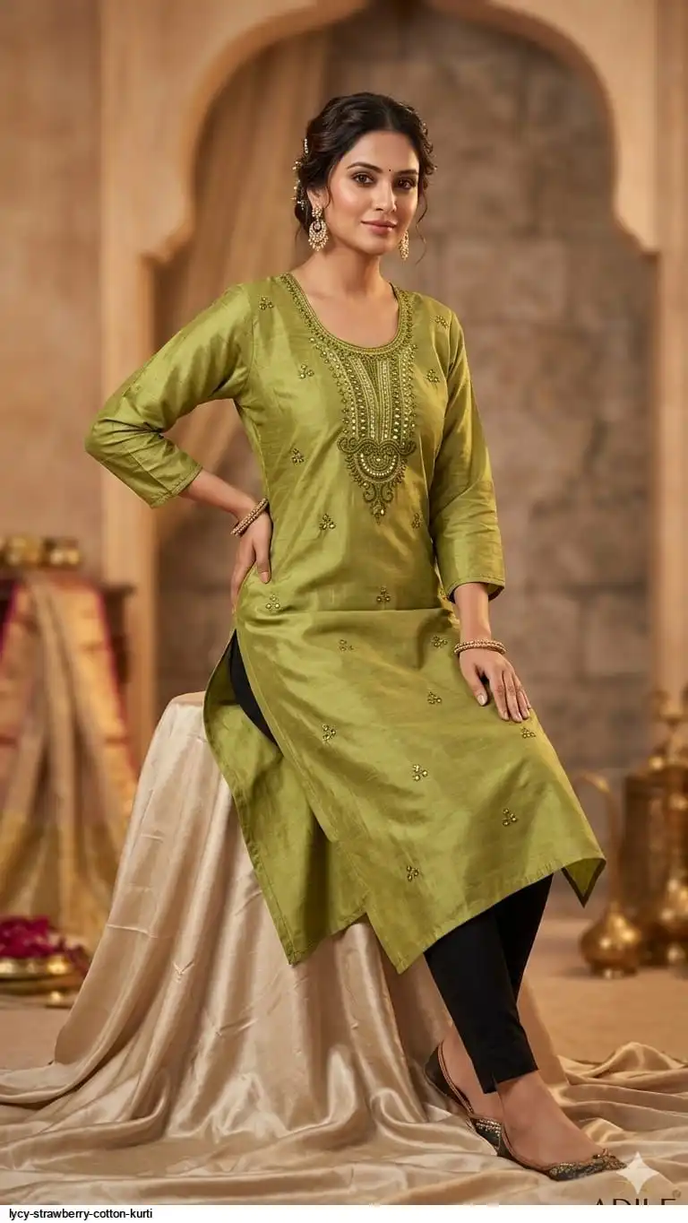 LYCY STRAWBERRY COTTON KURTI A