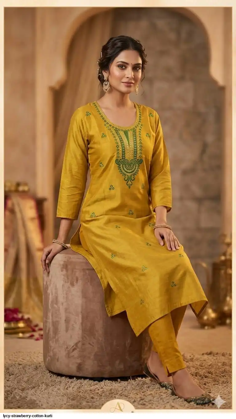 LYCY STRAWBERRY COTTON KURTI C