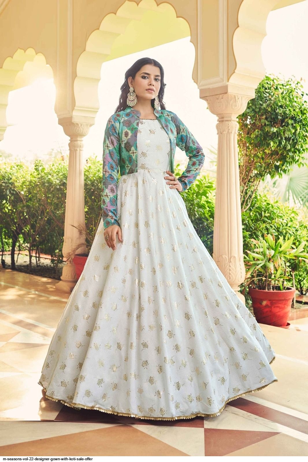 Pic Dress Long Koti Launching New Party Wear Look Gown Long Koti