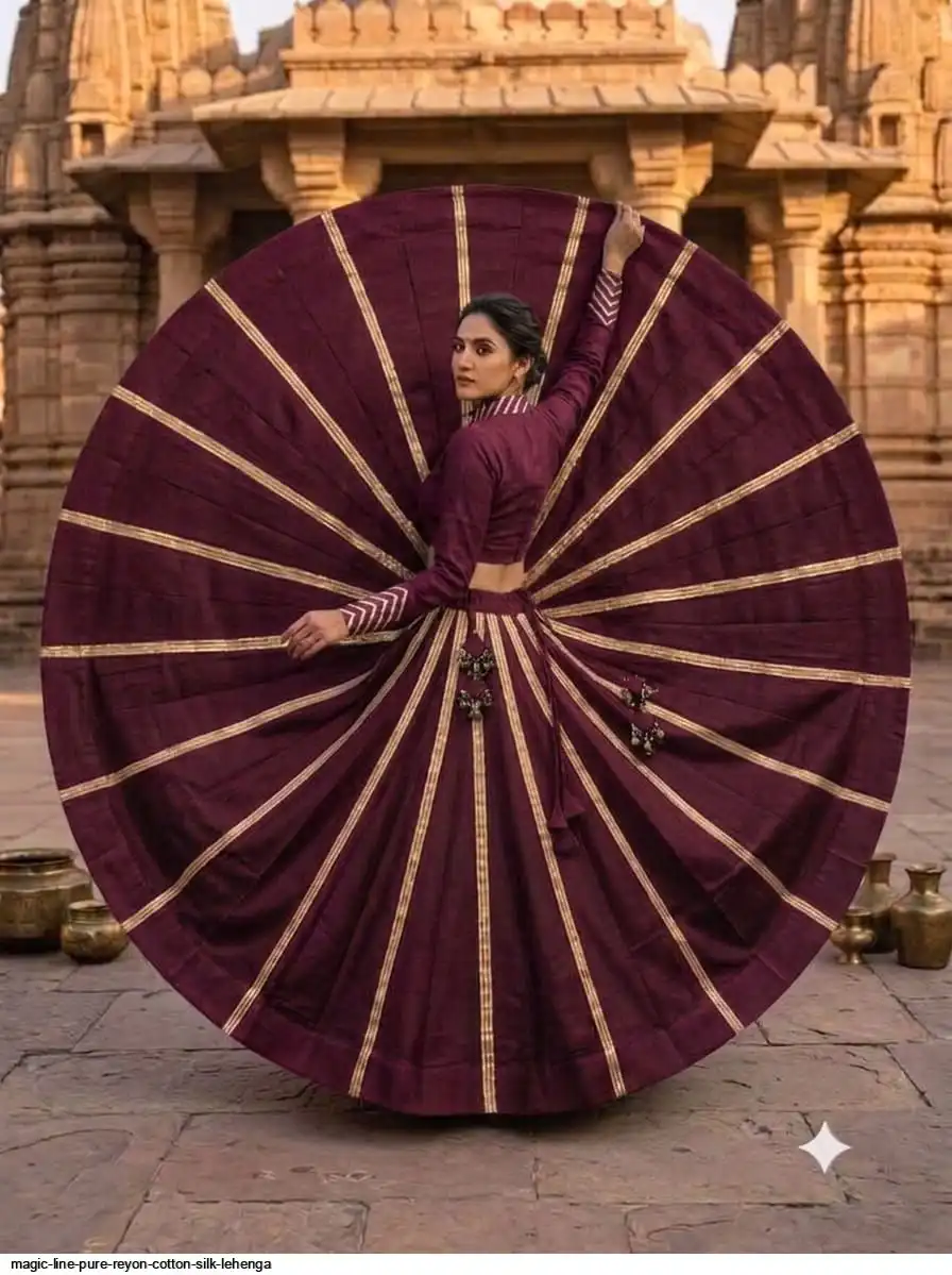 MAGIC LINE PURE REYON COTTON SILK LEHENGA 1