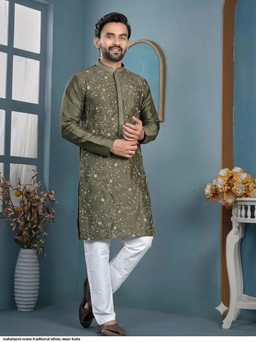 MAHALAXMI MENS TRADITIONAL ETHNIC WEAR KURTA 4