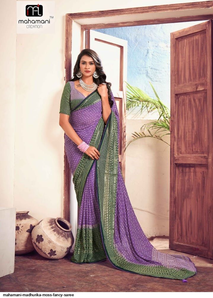 Coloured Blouse Fancy Saree at Rs 770 | Fancy Sarees in Surat | ID:  11799824388