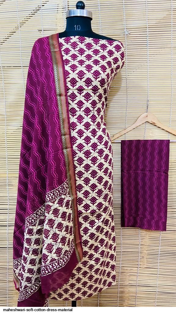 MAHESHWARI SOFT COTTON DRESS MATERIAL