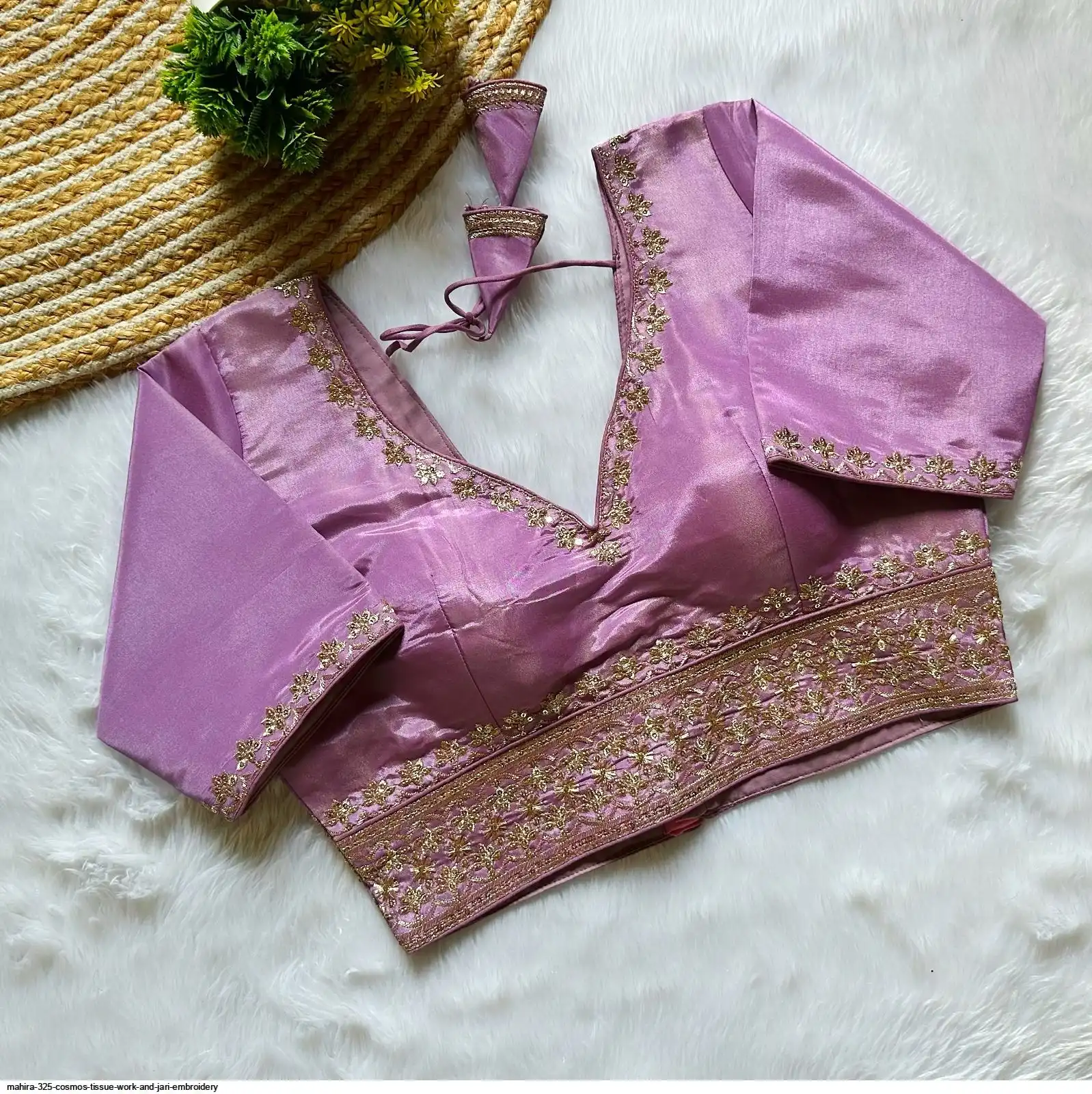MAHIRA 325 COSMOS TISSUE WORK AND JARI EMBROIDERY 3