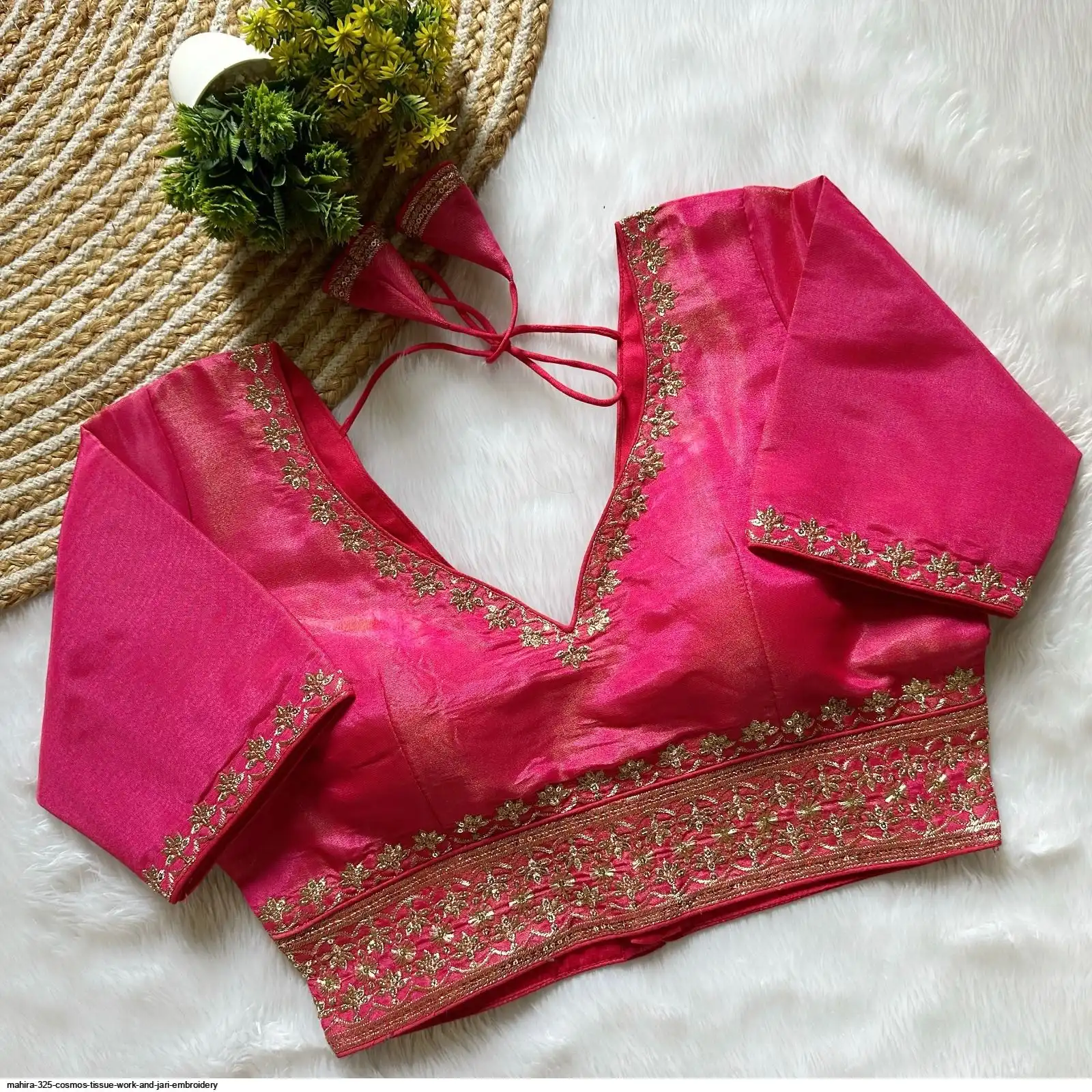 MAHIRA 325 COSMOS TISSUE WORK AND JARI EMBROIDERY 4