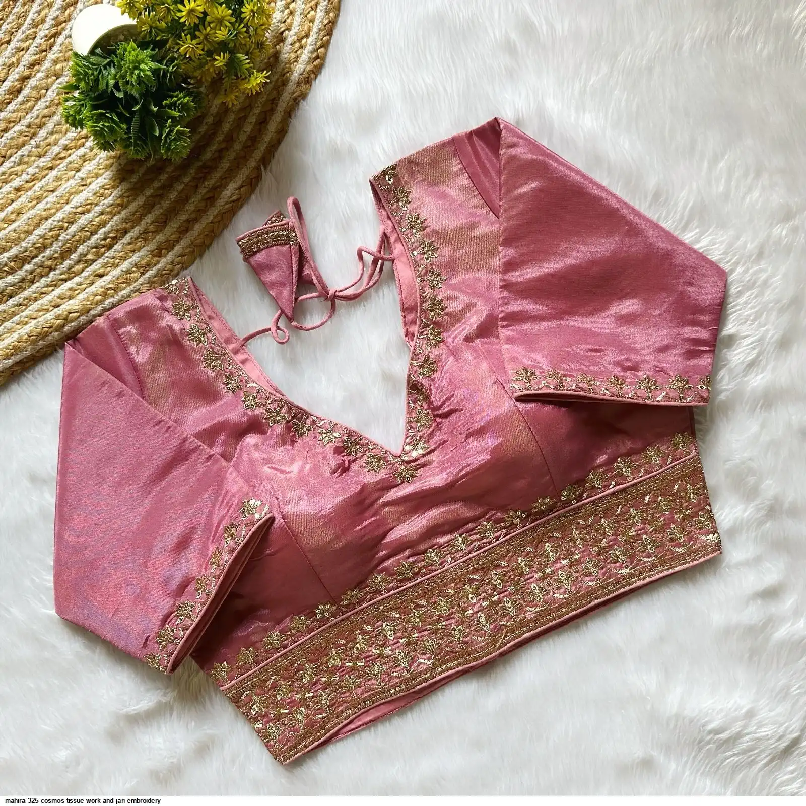 MAHIRA 325 COSMOS TISSUE WORK AND JARI EMBROIDERY 9