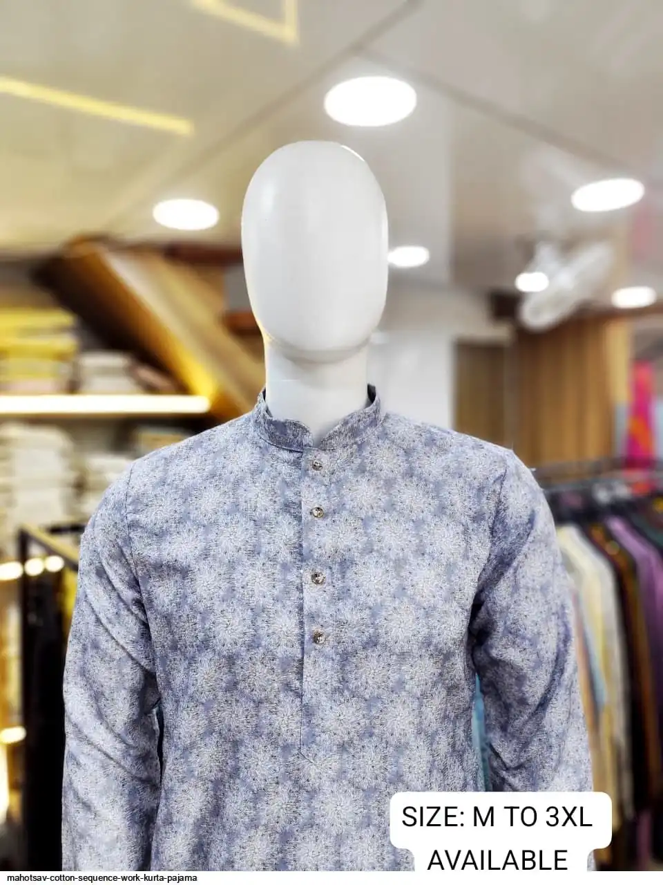 MAHOTSAV COTTON SEQUENCE WORK KURTA PAJAMA G