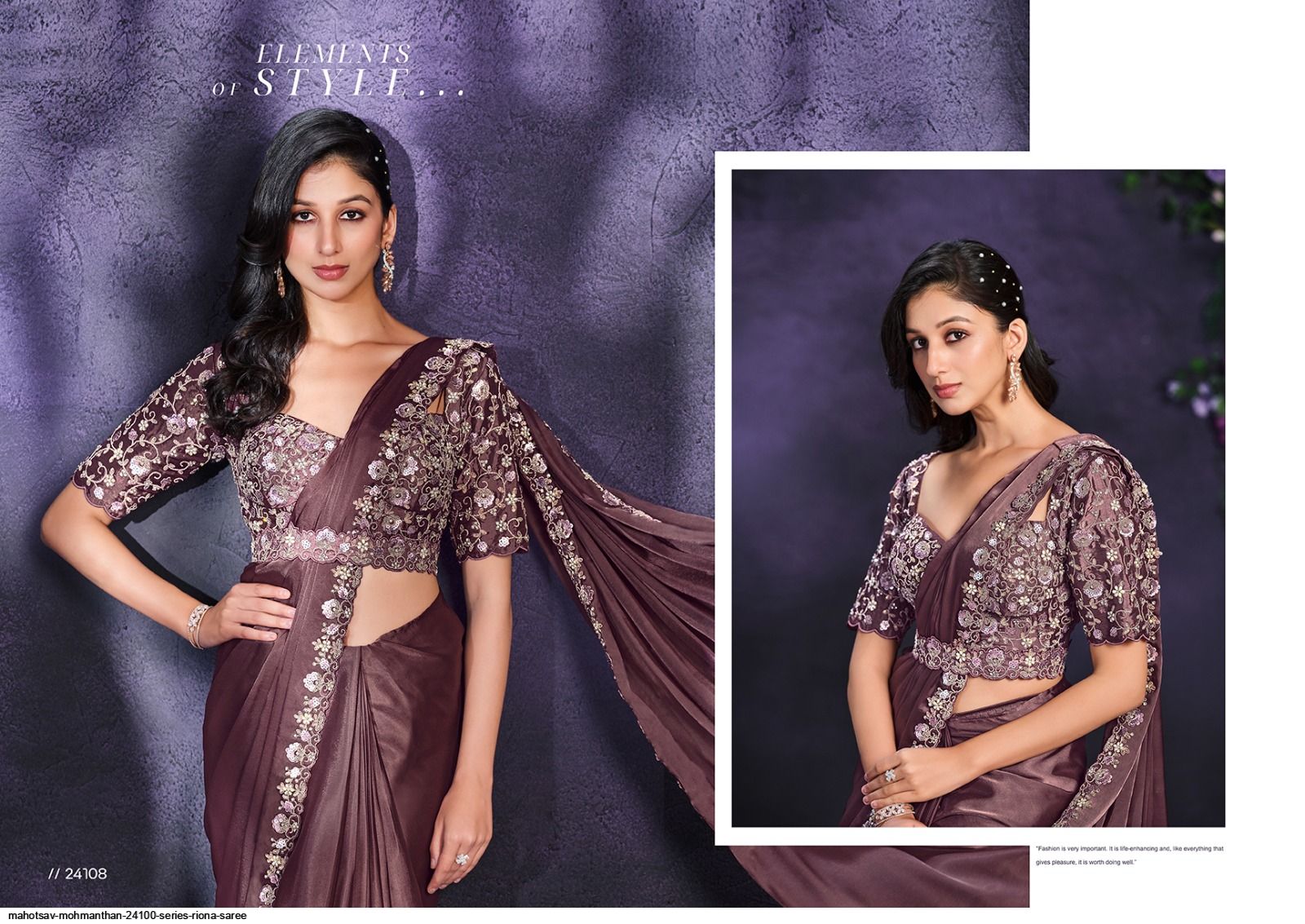 MAHOTSAV MOHMANTHAN 24100 SERIES RIONA SAREE 24108