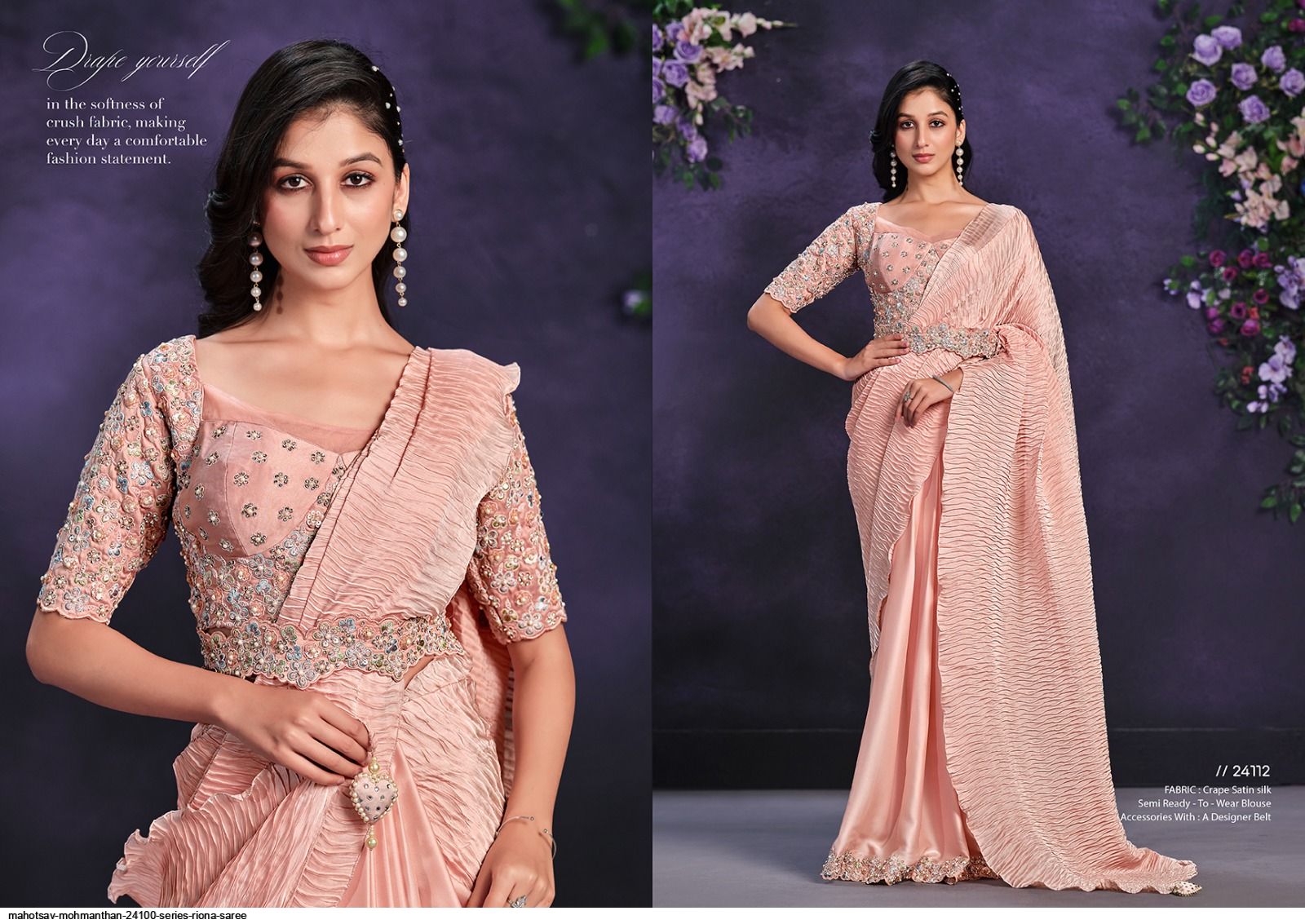 MAHOTSAV MOHMANTHAN 24100 SERIES RIONA SAREE 24112
