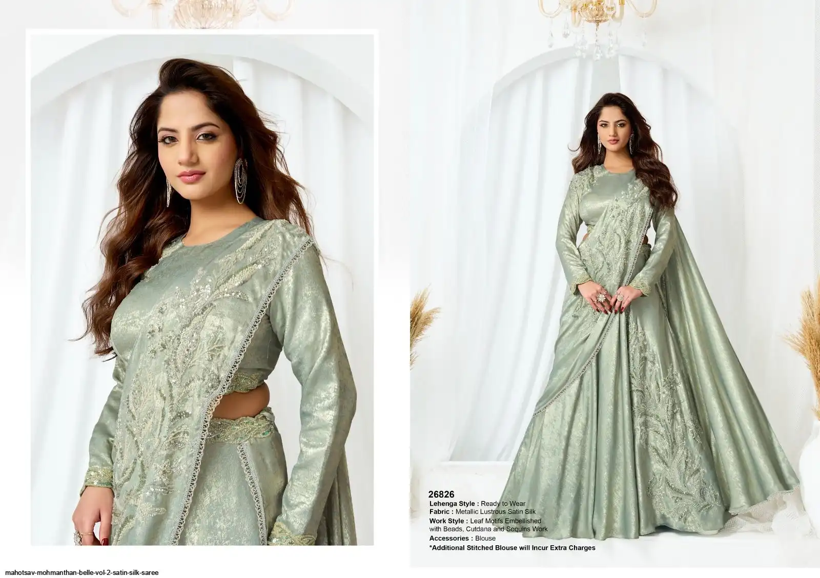 MAHOTSAV MOHMANTHAN BELLE VOL 2 SATIN SILK SAREE 26826