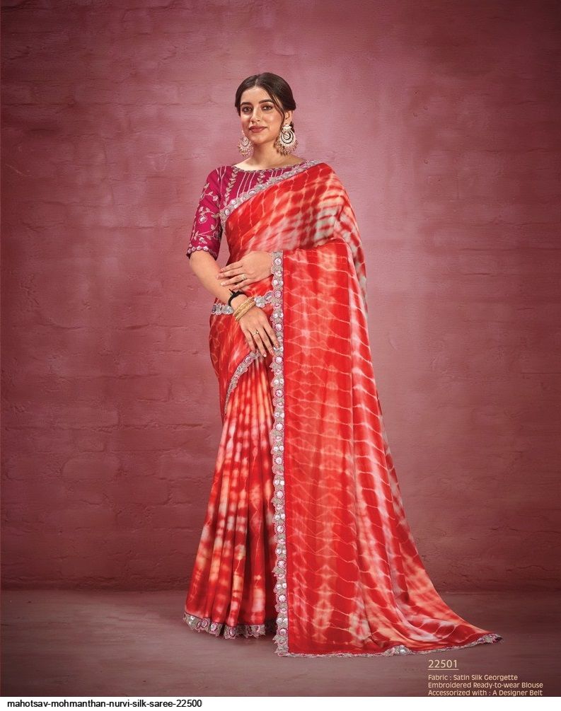 MAHOTSAV MOHMANTHAN NURVI SILK SAREE 22501