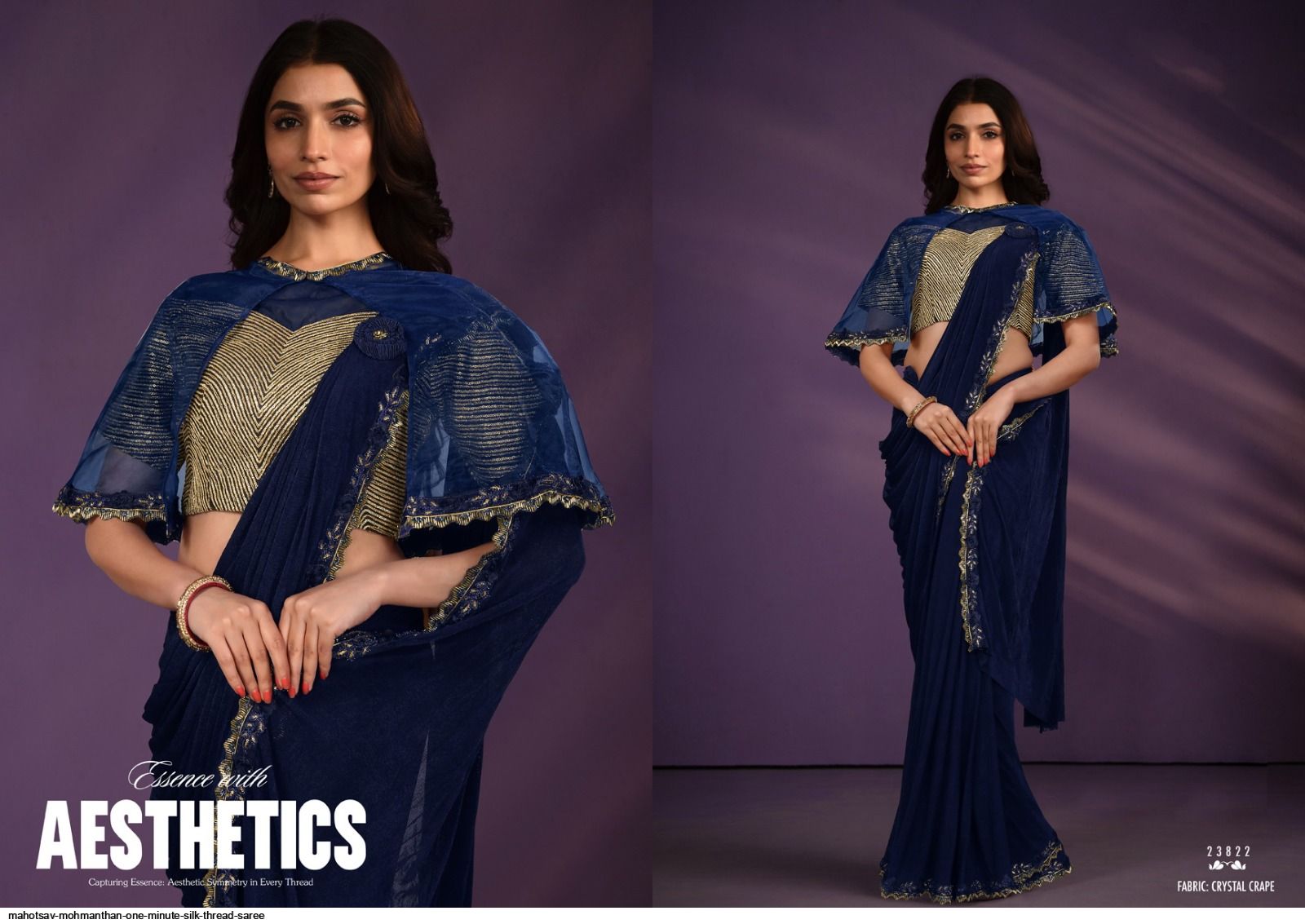 MAHOTSAV MOHMANTHAN ONE MINUTE SILK THREAD SAREE 23822