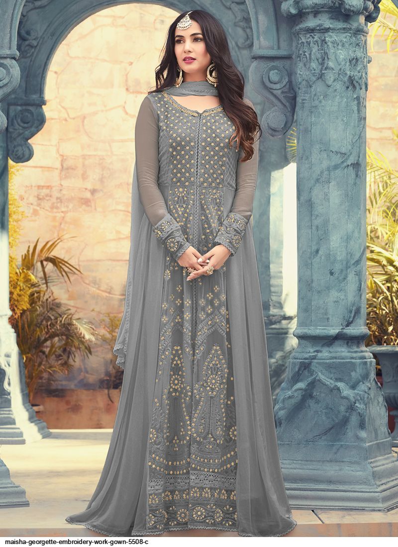 MAISHA GEORGETTE EMBROIDERY WORK GOWN 5508