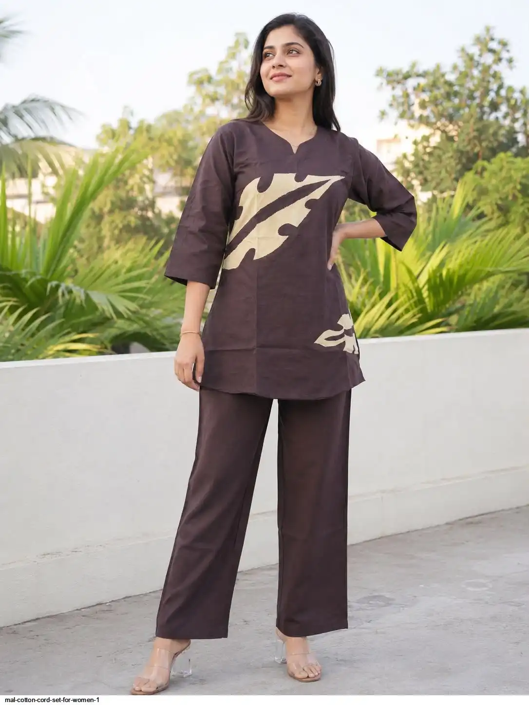 MAL COTTON CORD SET FOR WOMEN 1 B