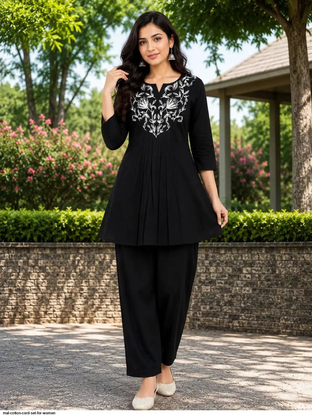 MAL COTTON CORD SET FOR WOMEN C