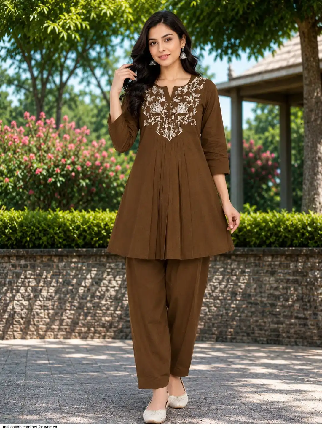 MAL COTTON CORD SET FOR WOMEN E